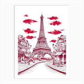 Paris Eiffel Tower 3 Art Print