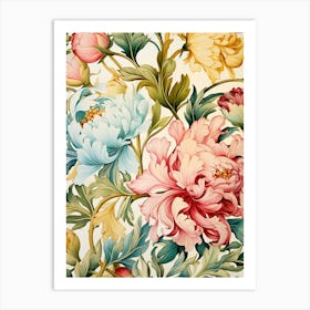 Floral Wallpaper 11 Art Print