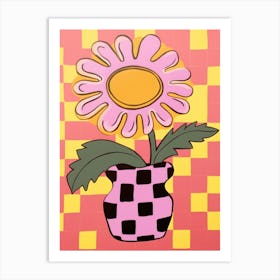 Sunflowers Flower Vase 2 Art Print