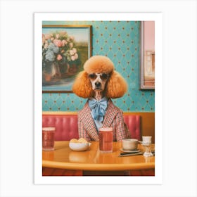 A Poodle Dog 2 Art Print