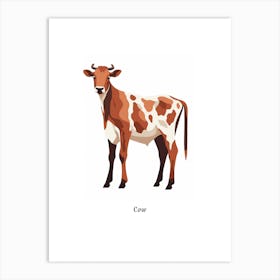 Cow Kids Animal Poster Art Print