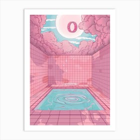 Pink Pool 6 Art Print