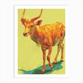 Deer Illustration 12 Art Print