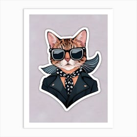 Cat In Sunglasses 5 Art Print