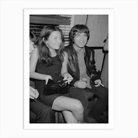 British Supermodel Kate Moss And Musician Noel Gallagher Art Print