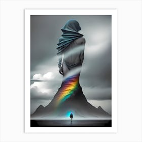 Rainbow Mountain Canvas Print Art Print