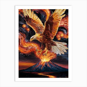 Eagle In Flight Art Print