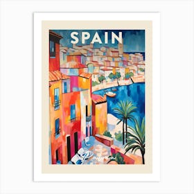 Palma De Mallorca 2 Fauvist Painting Travel Poster Art Print