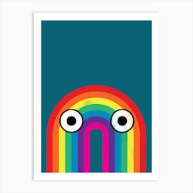 Rainbow Eyes Art Print