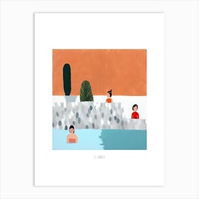 The Seasons Illustration Summer Art Print