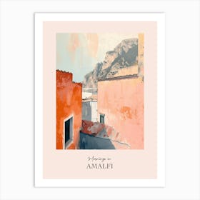 Mornings In Amalfi Rooftops Morning Skyline 3 Art Print