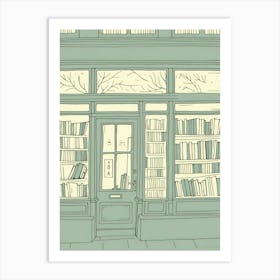 London The Book Nook Pastel Colours 5 Art Print