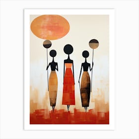 African Women | Boho Style Art Print