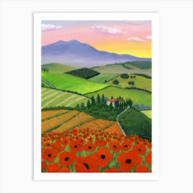 Tuscany Poppies Art Print