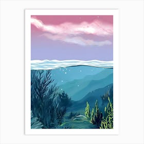 Underwater Landscape Art Print