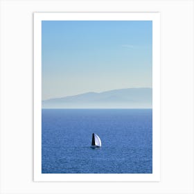 Sailing At The Blue Art Print