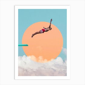 Sky Diving 1 Art Print