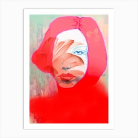 Red Portrait Art Print