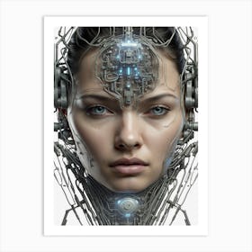 Futuristic Woman Art Print