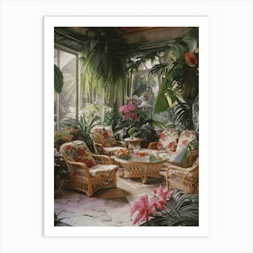 Tropical Living Room Decor Art Print