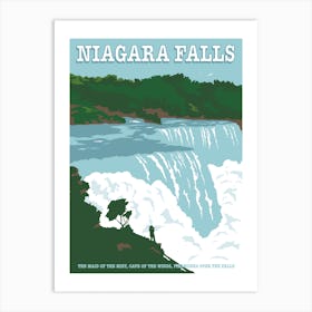 Niagara Falls State Park Travel Poster 1 Art Print