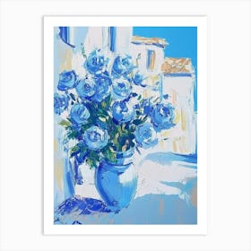 Blue Roses 3 Art Print