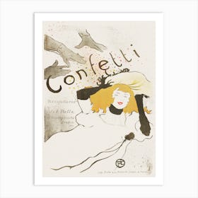 Confetti (1894), Henri de Toulouse-Lautrec Art Print