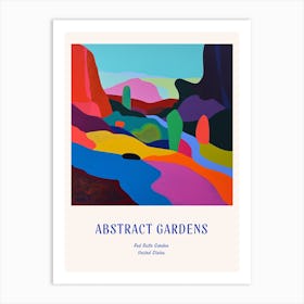 Colourful Gardens Red Butte Garden Usa 1 Blue Poster Art Print