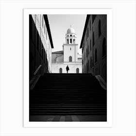 Urbino, Italy,  Black And White Analogue Photography  3 Art Print
