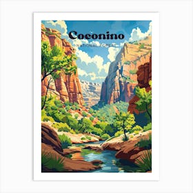 Coconino National Forest Arizona Usa Travel Art Art Print