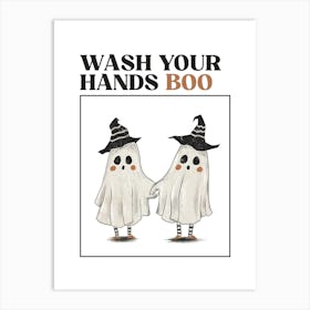 Wash Your Hands Boo Art Print