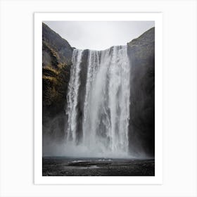 Waterfall In Iceland 3 Art Print
