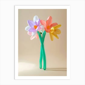 Dreamy Inflatable Flowers Monkey Orchid 2 Art Print