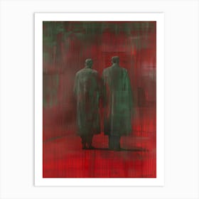 'Two Men In Red Coats' Art Print