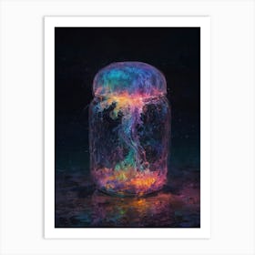 Jar Of Jellyfish Art Print