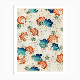Floral Pattern From Bijutsu Sekai, Watanabe Seitei Art Print