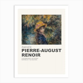 Museum Poster Inspired By Pierre August Renoir 4 Art Print