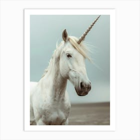 White Unicorn 7 Art Print