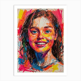 Portrait Of A Girl 8 Art Print