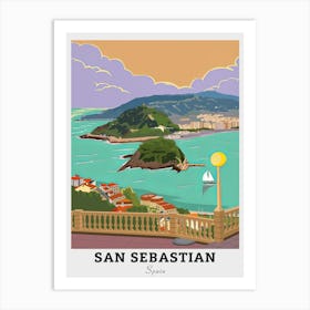 San Sebastian Travel Art Print