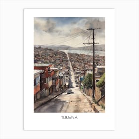 Tijuana Watercolor 2travel Poster Art Print