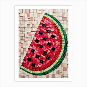 Watermelon Mosaic Art Print