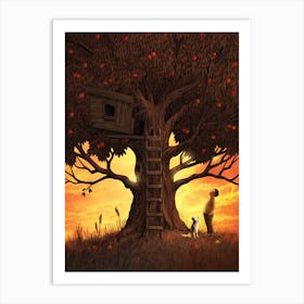 Under The Apple Tree Art Print