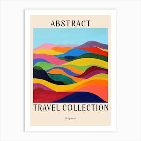 Abstract Travel Collection Poster Tanzania 2 Art Print