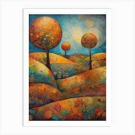 Trees In The Sky Art Print