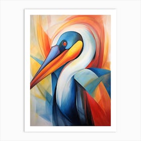 Pelican Geometric 2 Art Print