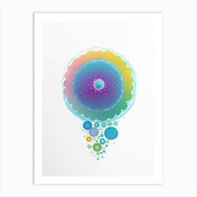 Rainbow Bubbles 1 Art Print