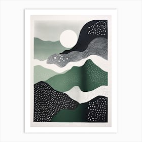 Abstract Mirage; Risograph Vintage Illusions Art Print