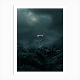 Flower In The Dark 98 Art Print