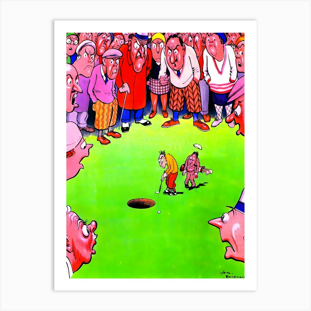 The Dream Of A Golfer, Guinness, Funny Vintage Beer Advertisement Art Print by Vintage Spirit